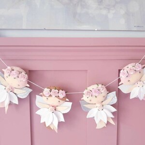 Fairy Garland Nursery Decor Kids Room Decor Felt Garland Fairy Nursery image 10