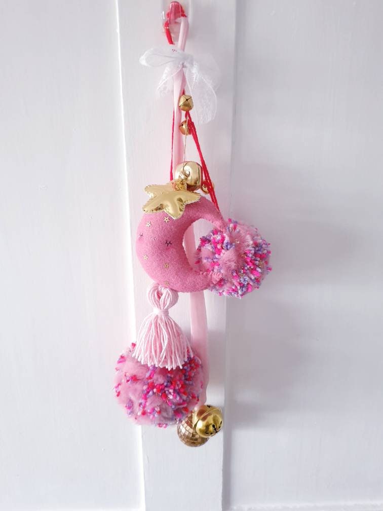 READY TO SHIP Pom Pom Wall Hanging Door Tassel Nursery - Etsy