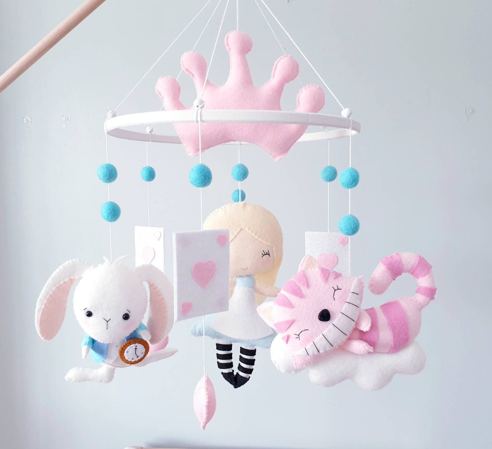 Alice im Wunderland Baby Mobile Kinderbett Mobile Krippe | Etsy