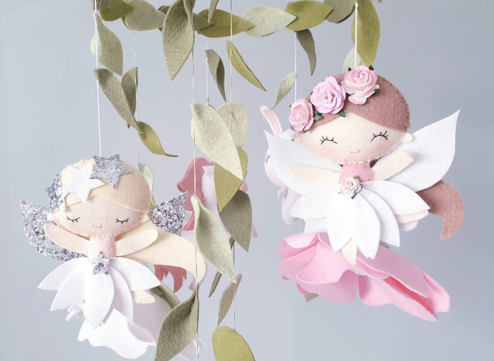 Fairy Baby Mobile Cot Mobile Crib Mobile Flower Mobile Etsy