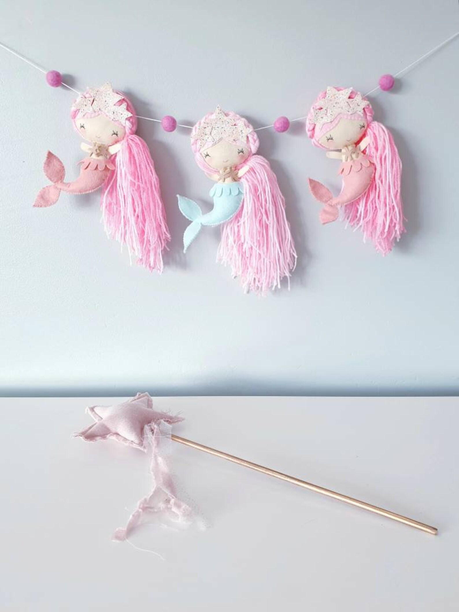Mermaid Garland Mermaid Nursery Nursery Decor kids room Etsy
