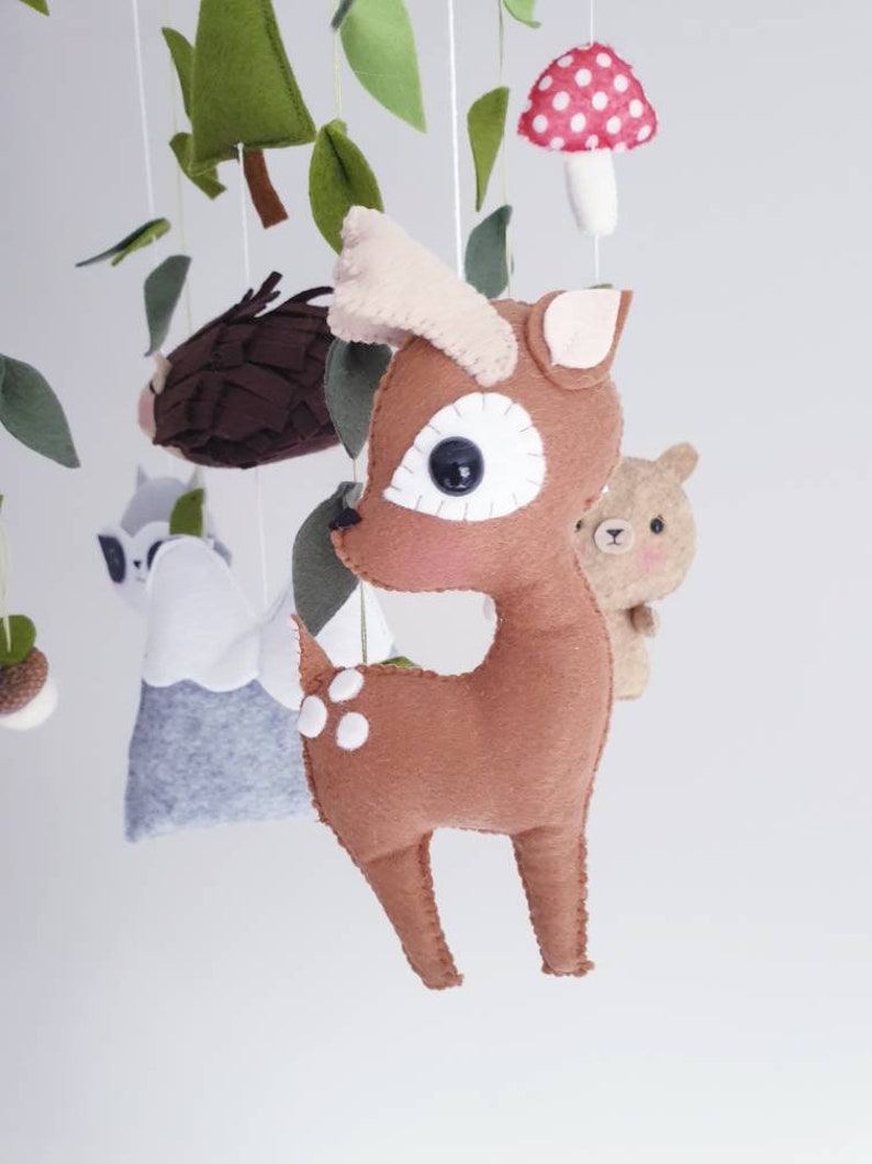 Woodland Baby Mobile Forest Mobile Cot/Crib Mobile Hanging Etsy
