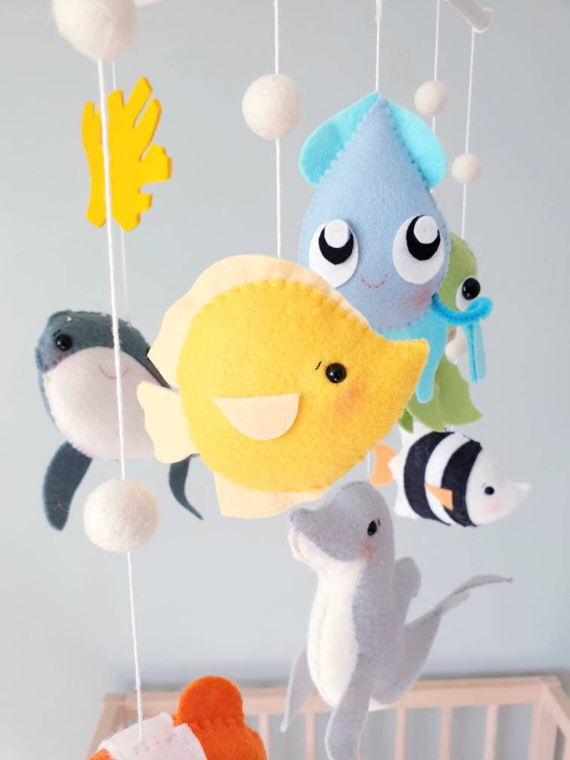 Ocean Reef Baby Mobile Sea Life Mobile Cot Crib Mobile | Etsy