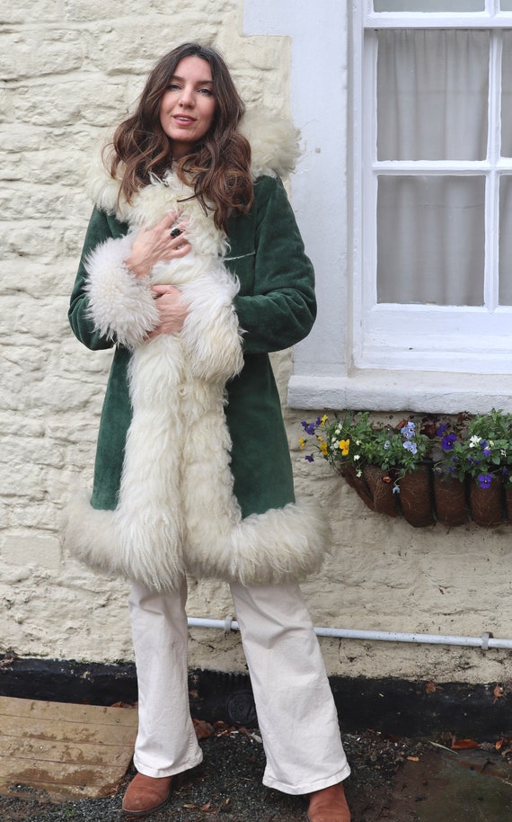 Vintage Afghan Penny Lane Coat Glamorous Sheepskin 1960s Princess