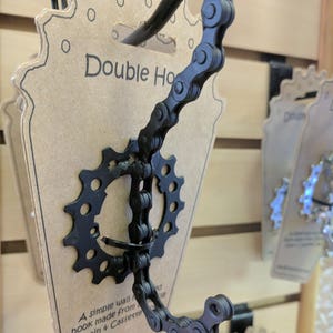Bicycle chain wall hook Matte Black