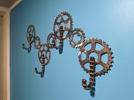 Metal Chain Link Keyring Hook Gear Hanger Hat Coat Holder Wall Rack Garage Decor Metal Chain Link Keyring Hook Gear Hanger Hat Coat Holder Wall Rack Garage Decor