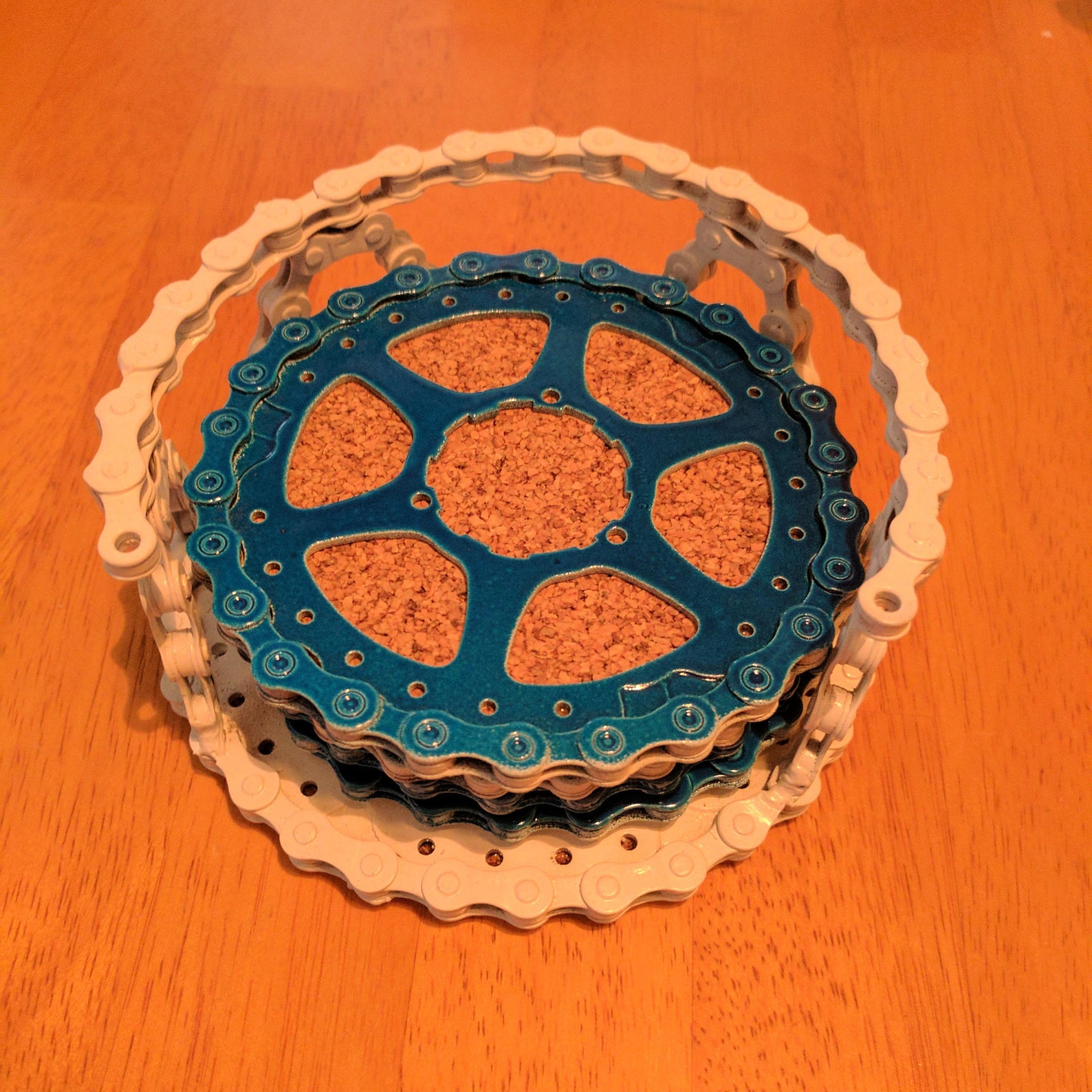 Coaster Holder Designed to Hold up to 6 Bicycle Part Art Resin Etsy