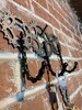 Wall mounted keychain organizer hooks made from bicycle parts, bike lover, cycling gift 