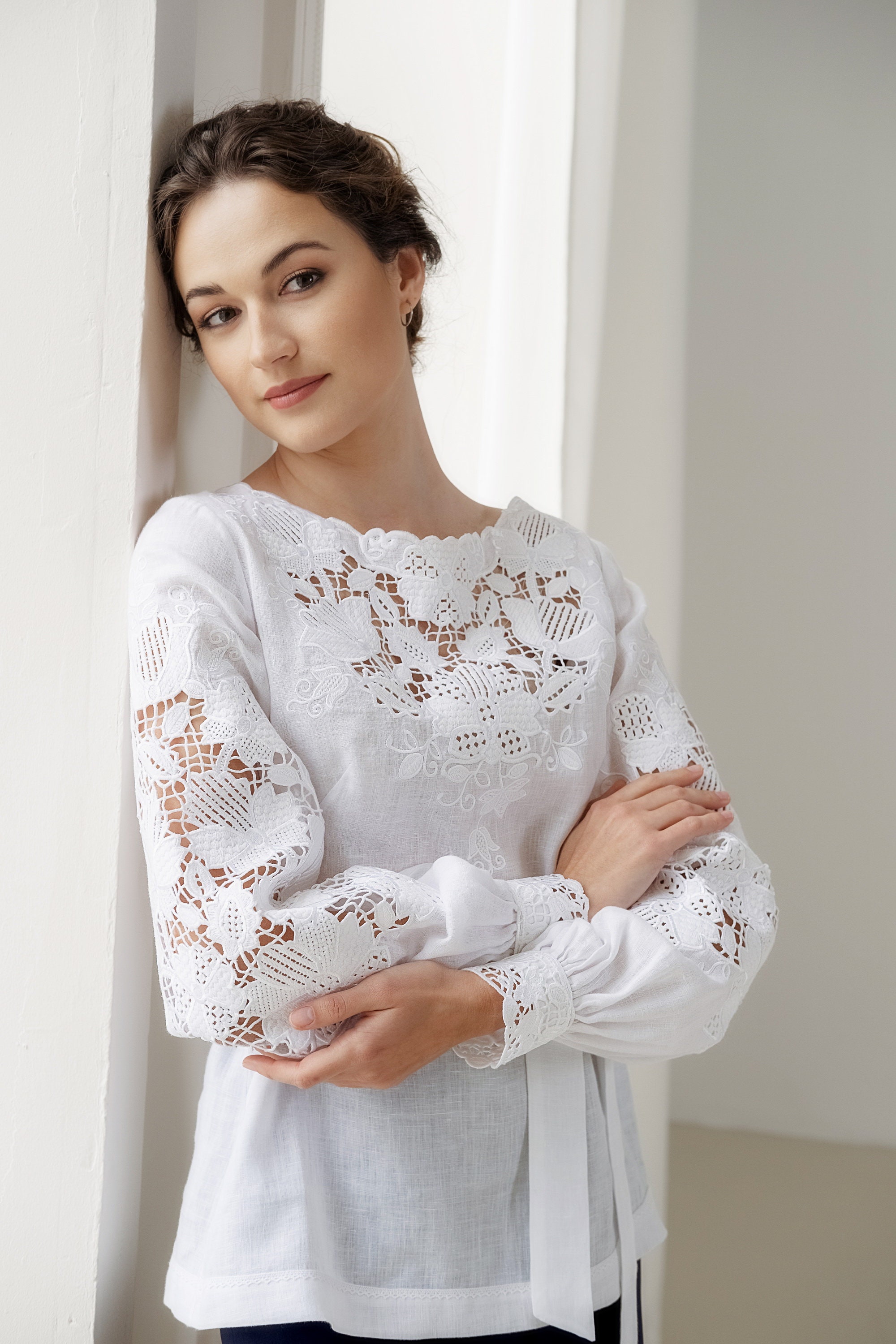 Cutwork Lace Shirt - Etsy Cutwork Lace Shirt - Etsy