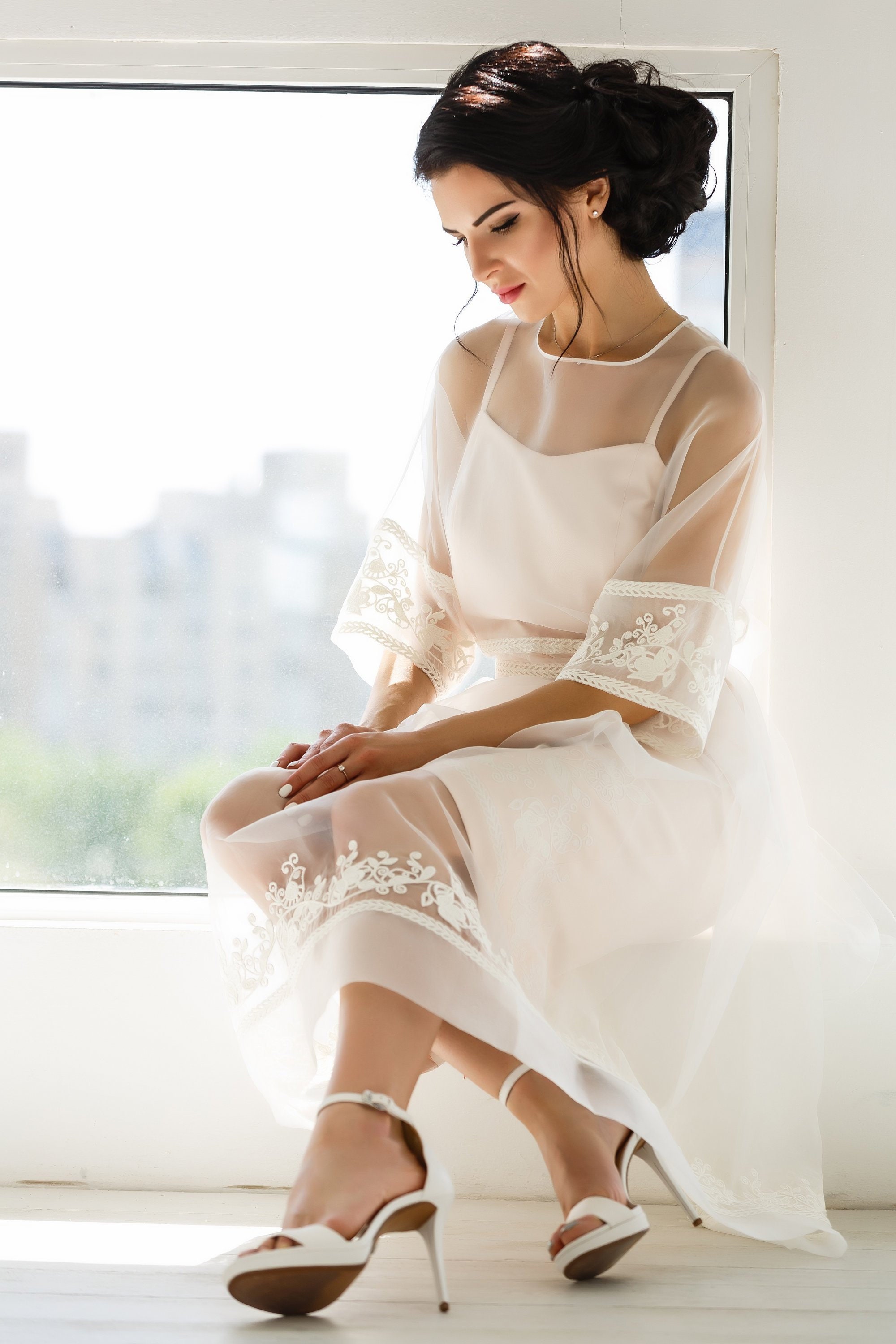 Organza Overlay Midi Dress - Etsy