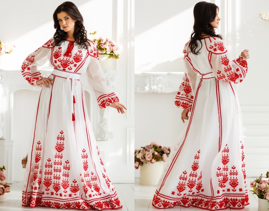 white wedding kaftan