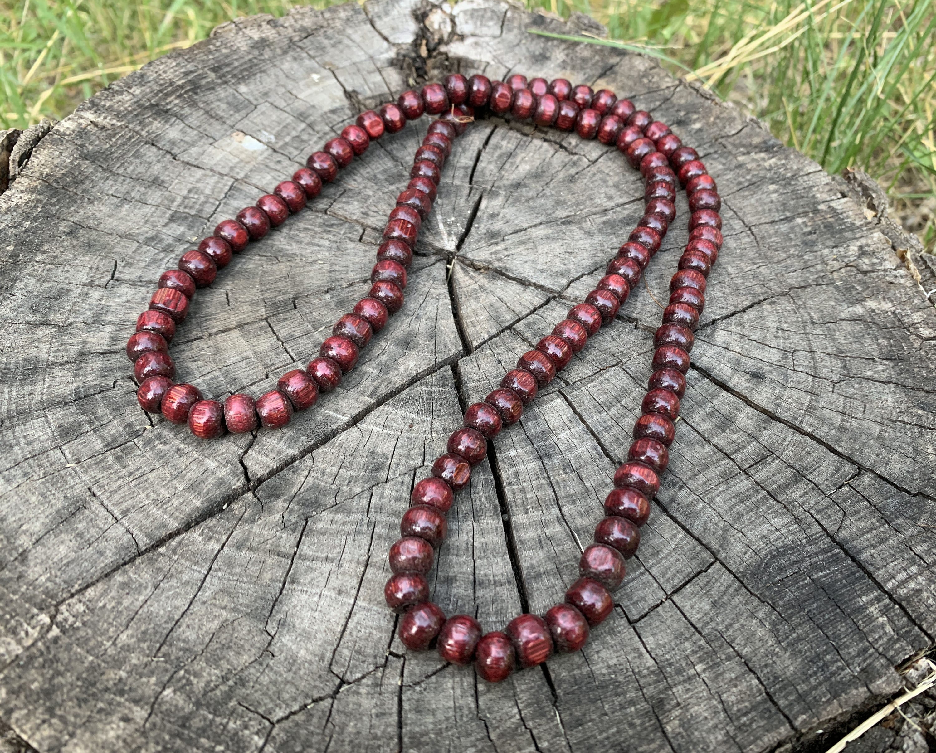 Collier Femme Perles Bois Coloré – Style Bohème, Longueur 36.5 Cm, Léger, Pour Quotidien Ou Occasions - 6