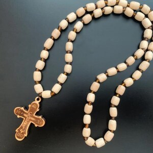 Orthodox Christian Gift Set, Car Rosary Beads and Wooden Icon, Religious Car Charm and Prayer Beads, Christian Home Protection Gift image 16