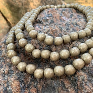 Handmade wooden bead necklace, Boho layered statement multistrand wood necklace for women