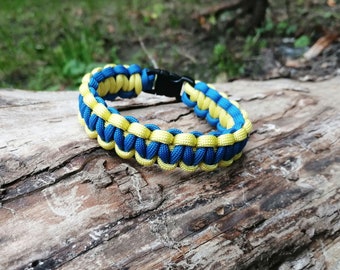 Ukrainian bracelet, Paracord bracelet custom, Ukraine Flag Bracelet, Ukraine Jewelry, Blue Yellow Bracelet, Ukraine gift