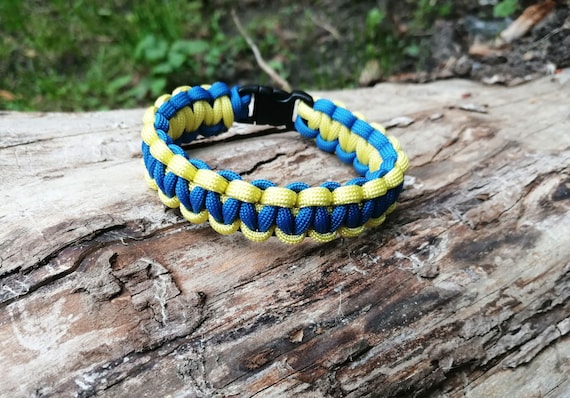 Yellow Ribbon Support Our Troops Paracord Bracelet - Paracord Paul