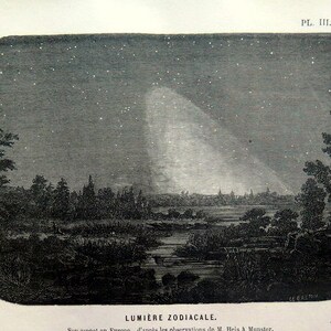 stars heavens cosmos plate celestial solar system. 1866 Antique astronomy comet shapes print original kinds comets engraving