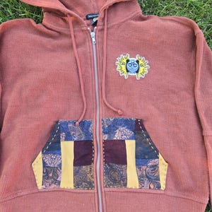 Patchwork Festival Full Zip Hoodie Medium 1/1 sun and moon