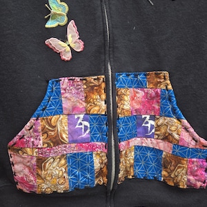 Zeds Dead x Twilight One of One Patchwork Zip Hoodie – Festival Wear, Medium Size