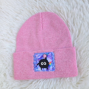 Anime Spirited Away Soot Sprite Patchwork Festival Beanie Hat