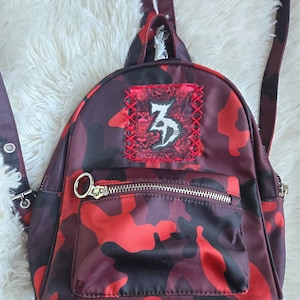 Zeds Dead Red Patchwork Festival Mini Backpack