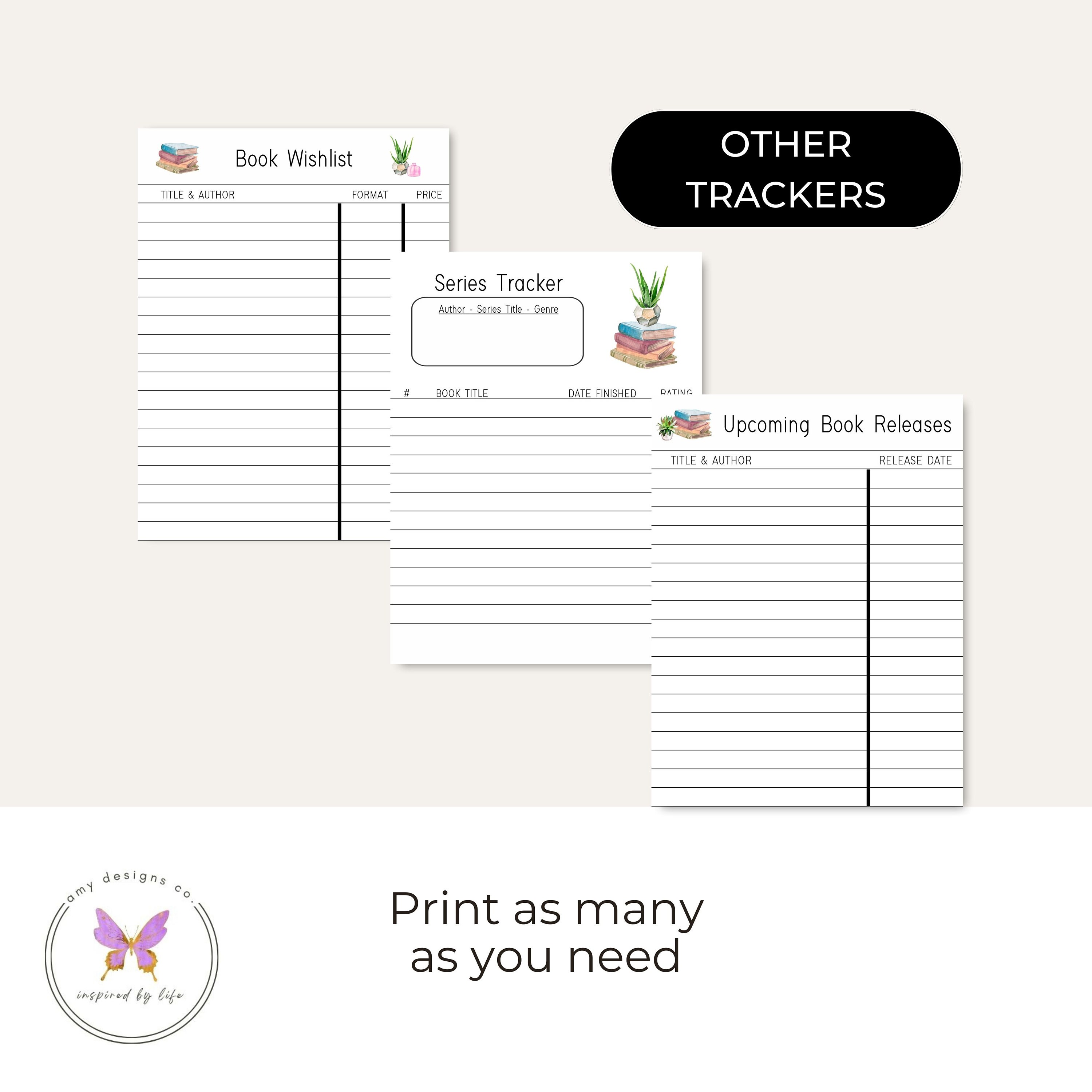 Reading Journal Printable Reading Tracker Bundle Book - Etsy