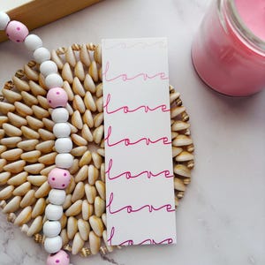 Love Bookmark, Gift for Romance Readers, Love is Love, Romantic Bookmark, Bookish Gift