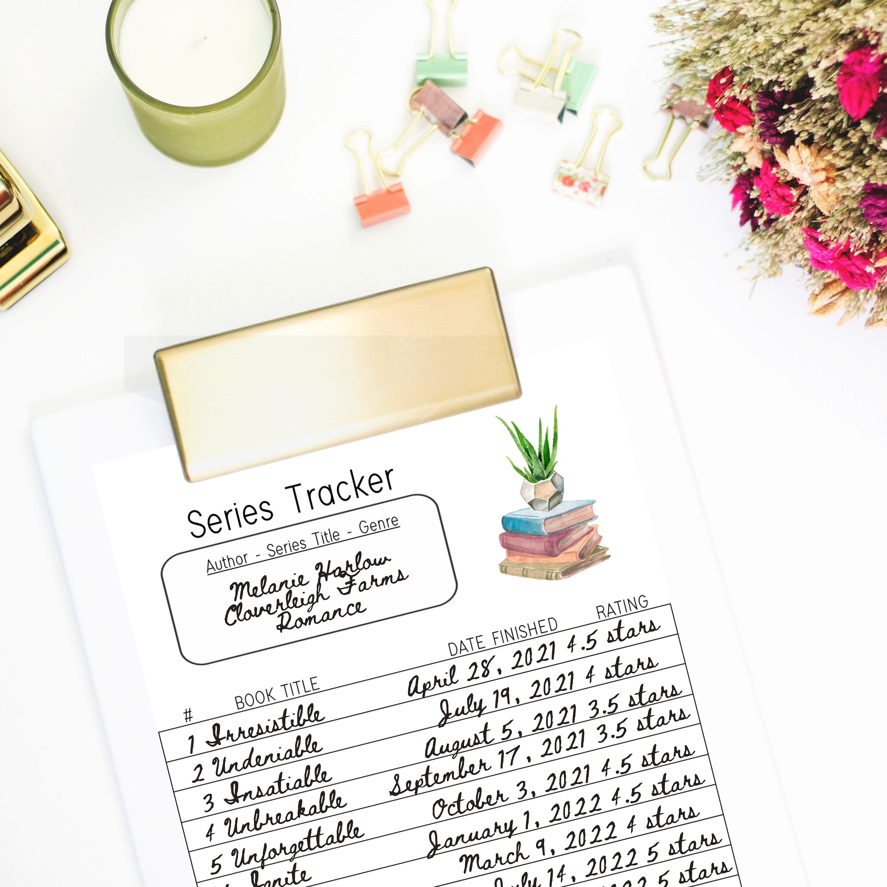 Reading Journal Printable Reading Tracker Bundle Book - Etsy