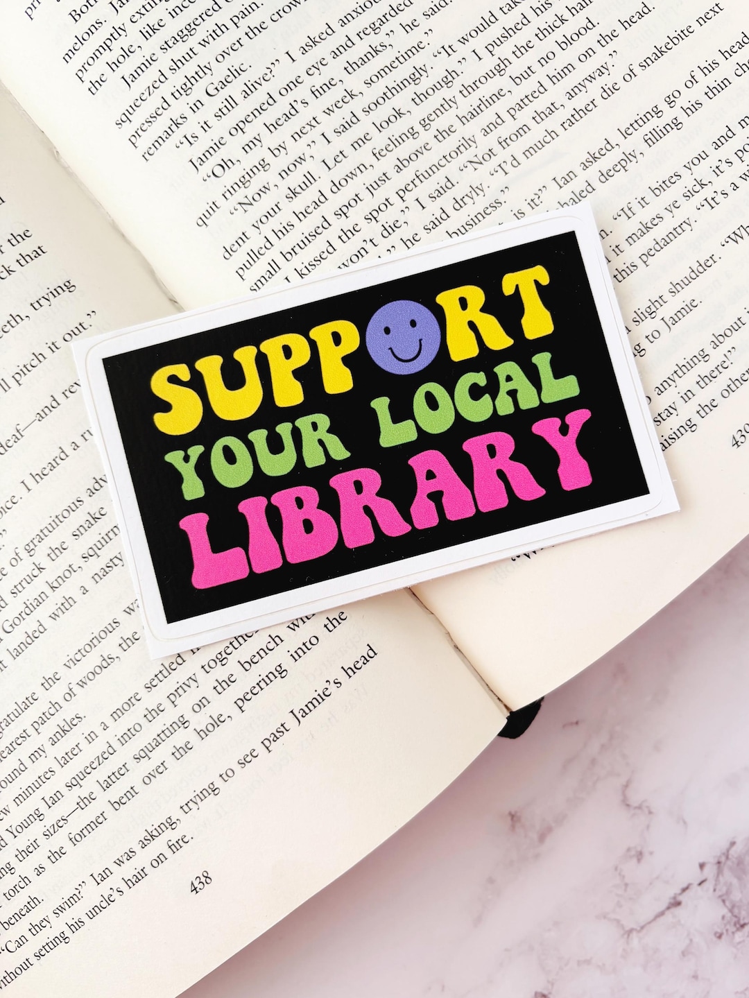 Support Your Local Library Sticker, Bookish Sticker, Gift for Readers ...