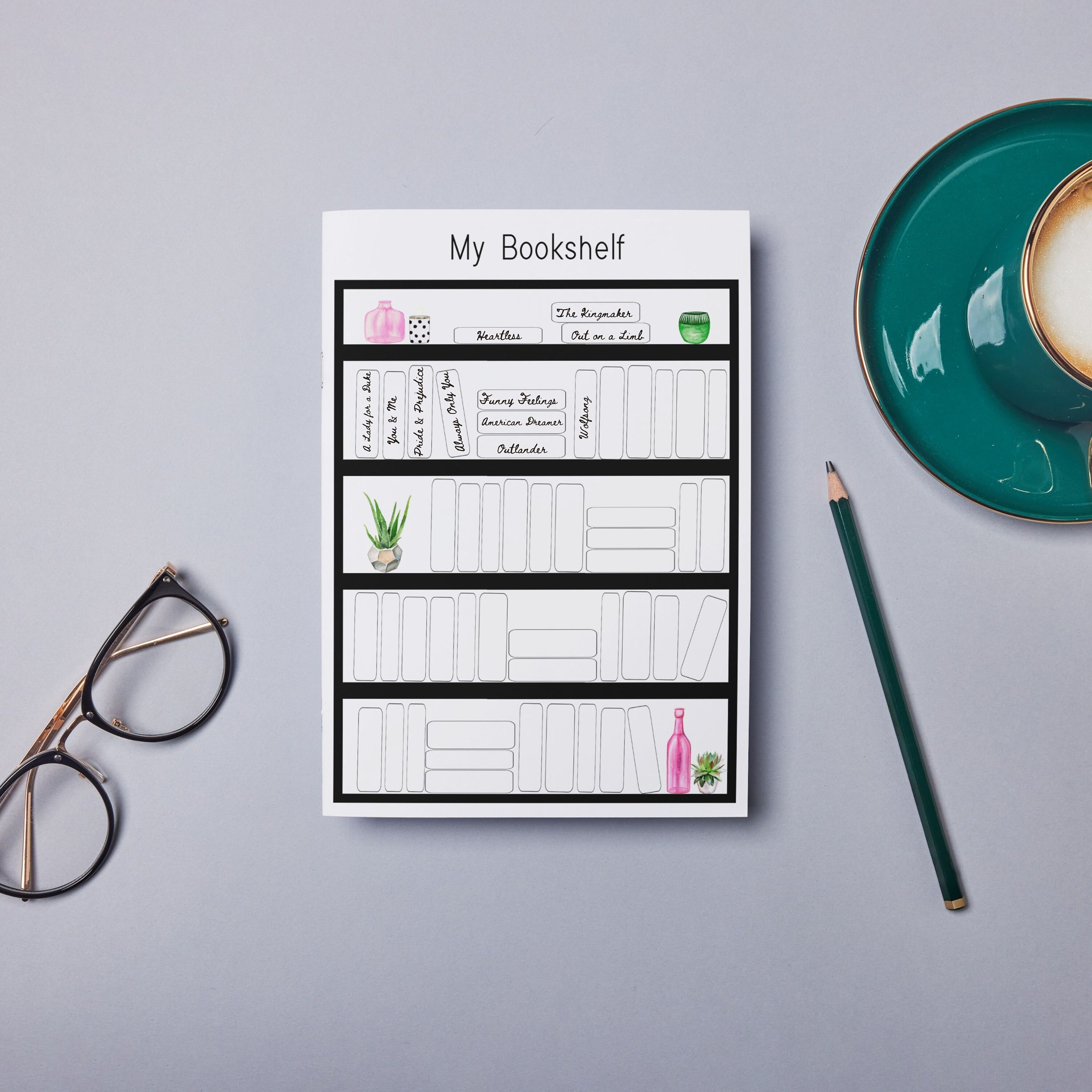 Reading Journal Printable Reading Tracker Bundle Book - Etsy