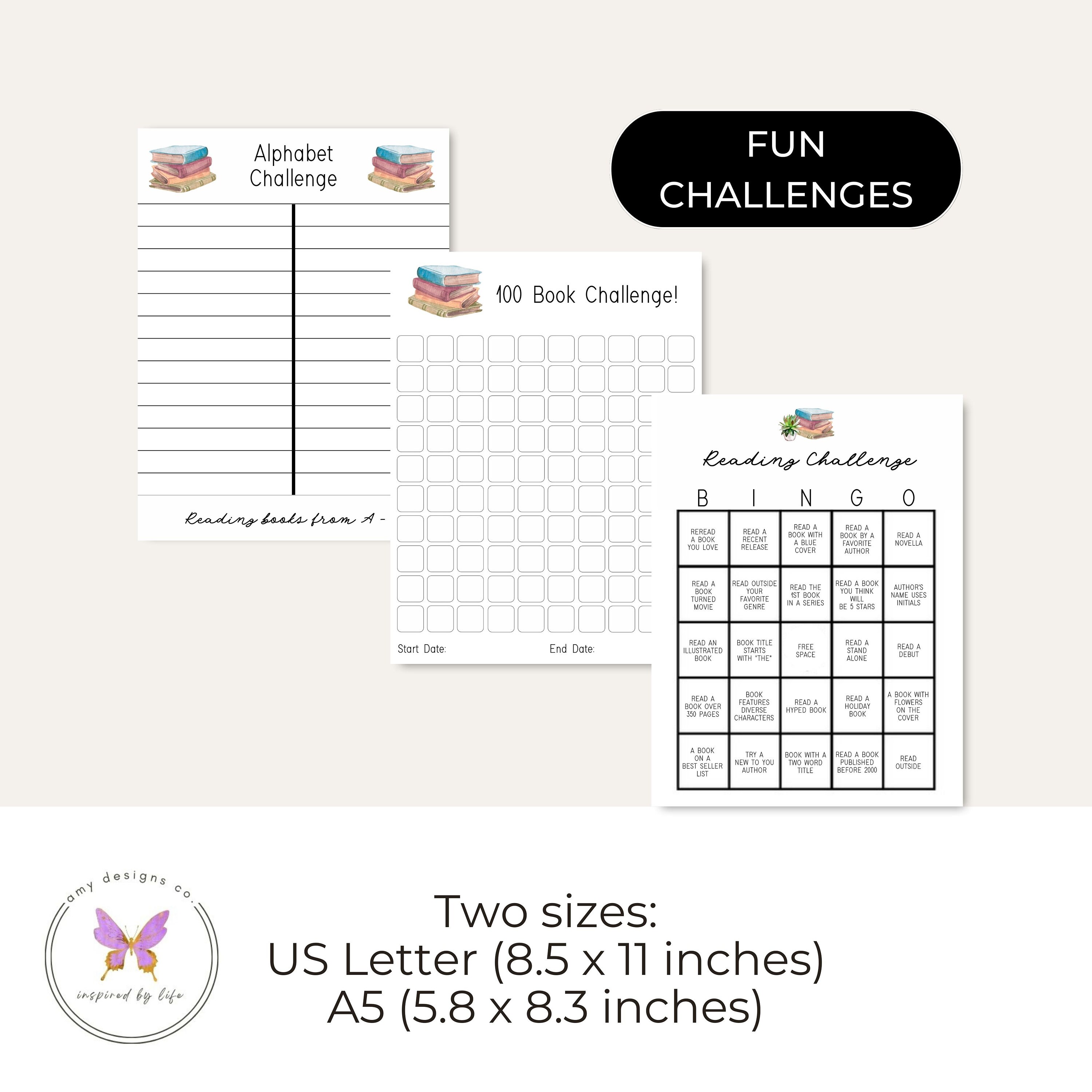 Reading Journal Printable Reading Tracker Bundle Book - Etsy