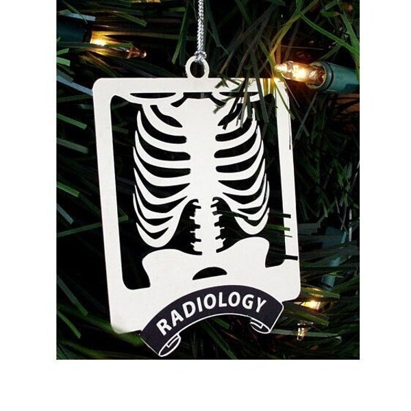 Radiology Christmas Ornament - Stainless Steel - Ships Same Day!