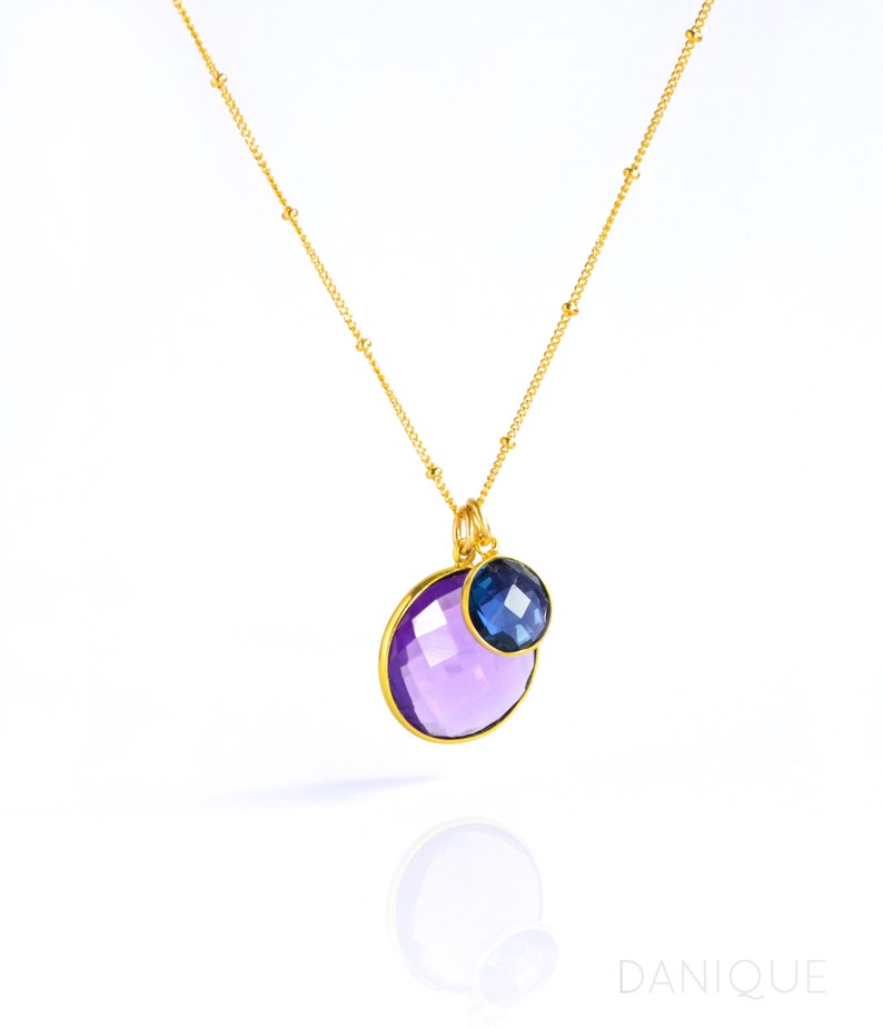 mother daughter necklace family necklace Custom birthstone necklace new mom new grandma gift Personalized mom necklace birthstone gold