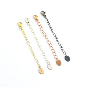 Necklace Extender, Clip on Necklace Extender, Add length to Necklace, 14k Gold filled, 925 sterling silver, Mother&#39;s Day gift ideas for mom