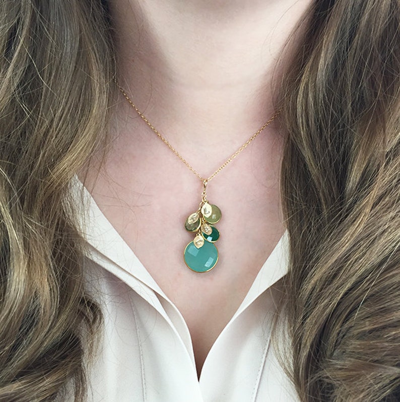 Personalized mom necklace with birthstone initial necklace birthday gifts for mom gift for grandma necklace custom family tree necklace mom