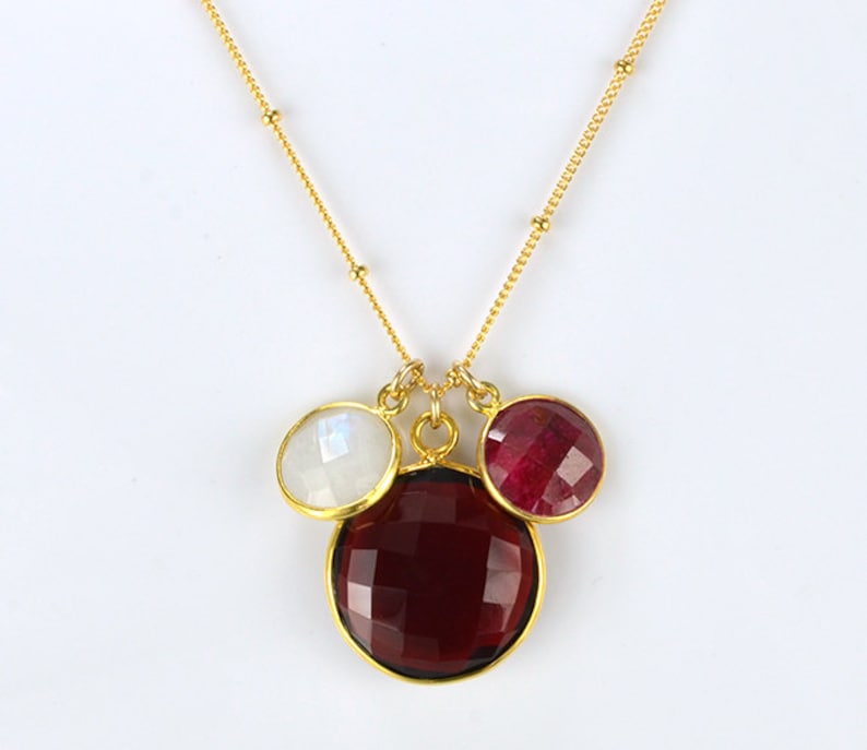 mother daughter necklace family necklace Custom birthstone necklace new mom new grandma gift Personalized mom necklace birthstone gold