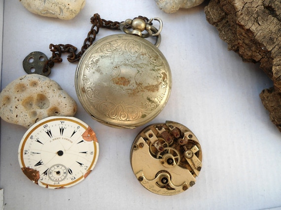 20% OFF! J.Dent London, Vintage pocket watch, anti