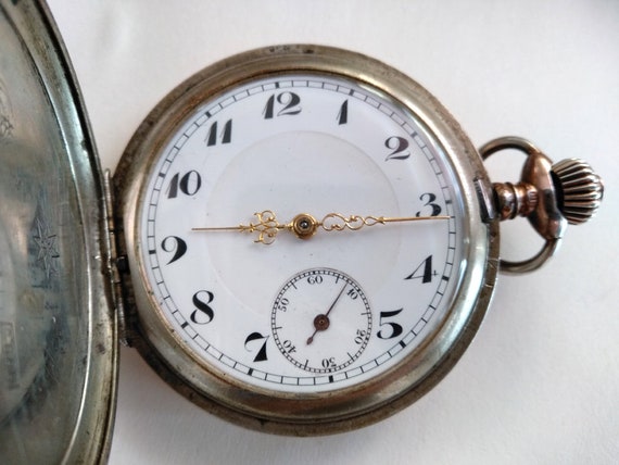 vintage silver pocket watch