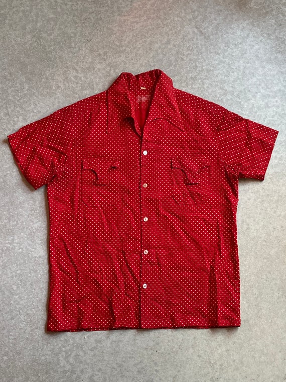 Vintage Western Polka Dot Shirt - image 1