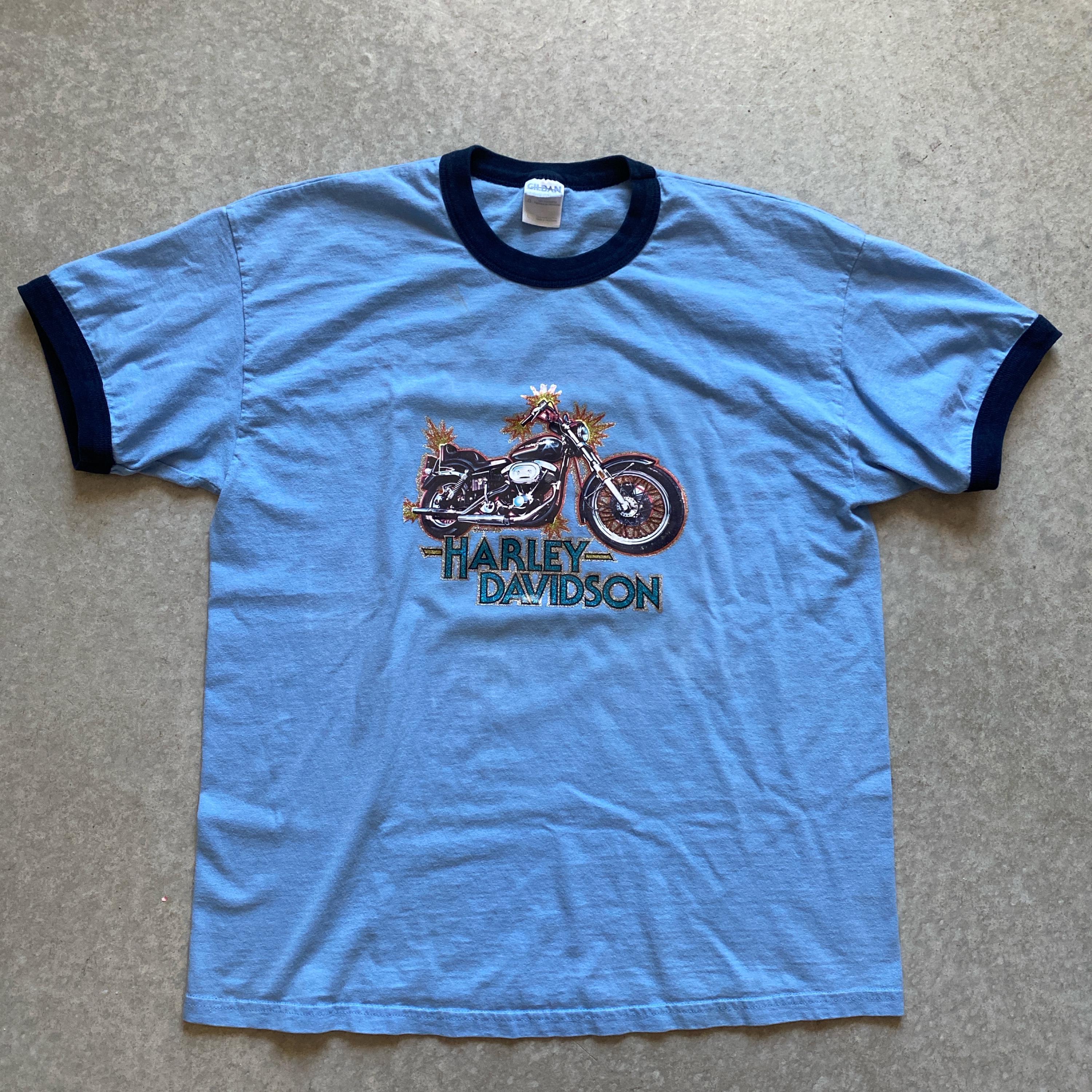 Vintage 1970's Harley Davidson Ringer T-shirt - Etsy