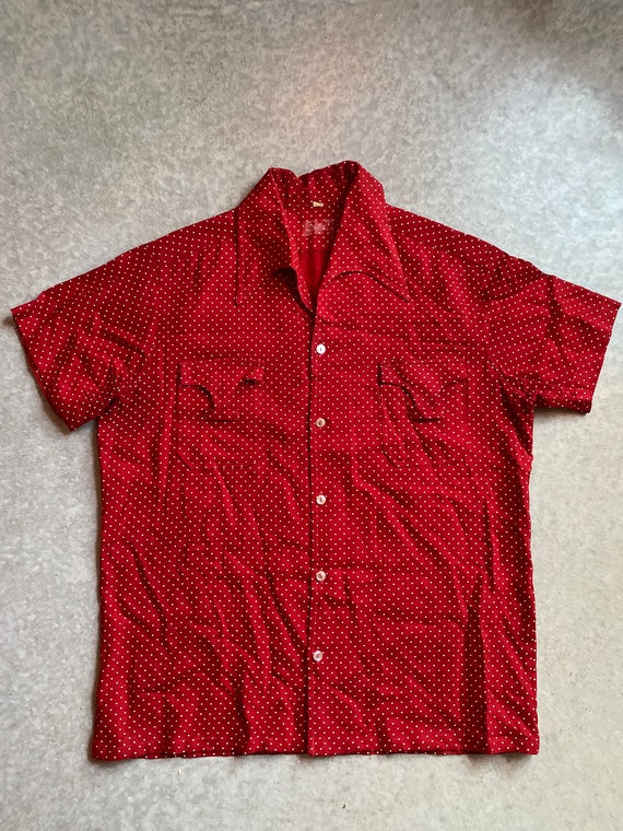 Vintage Western Polka Dot Shirt - image 2