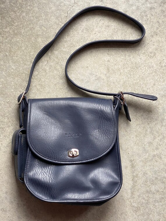 Vintage Leather Coach Shoulder Bag Gem