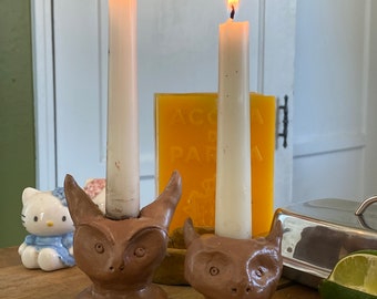 Ceramic Tapered Candle Holder Set
