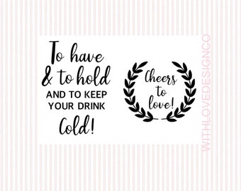 Free Free 122 Wedding Koozie Svg Files SVG PNG EPS DXF File