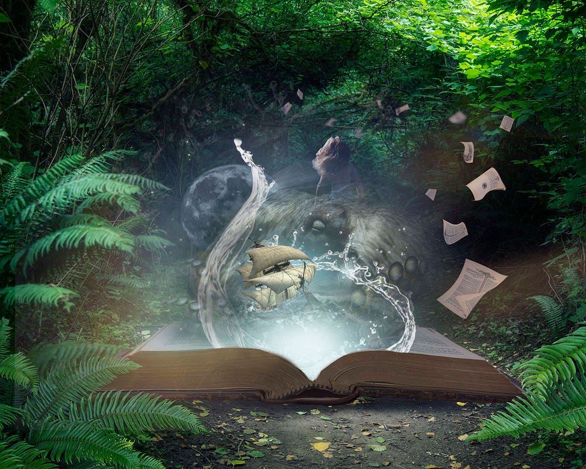 Old Books and 12 Magical Overlays | Etsy