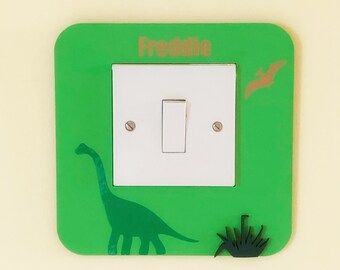 T Rex Dinosaur Light Switch Sticker Cover Vinyl Skin Wall Decal Decor
