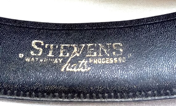 Vintage Men's Stevens Beaver Blend Fedora Hat Gra… - image 6