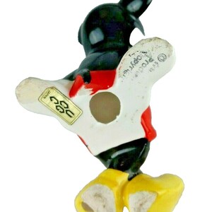 VTG Disney Mickey Mouse Ceramic Figurine Made in Japan 4" Tall Porcelain Pie Eye image 8