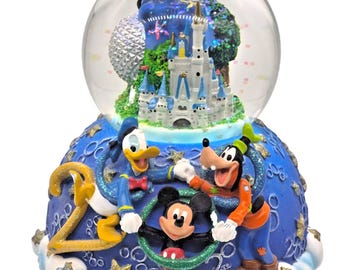 Disney Snöglob 2000 Millenniummusikal Musse Pigg och vänner Y2K Sällsynt