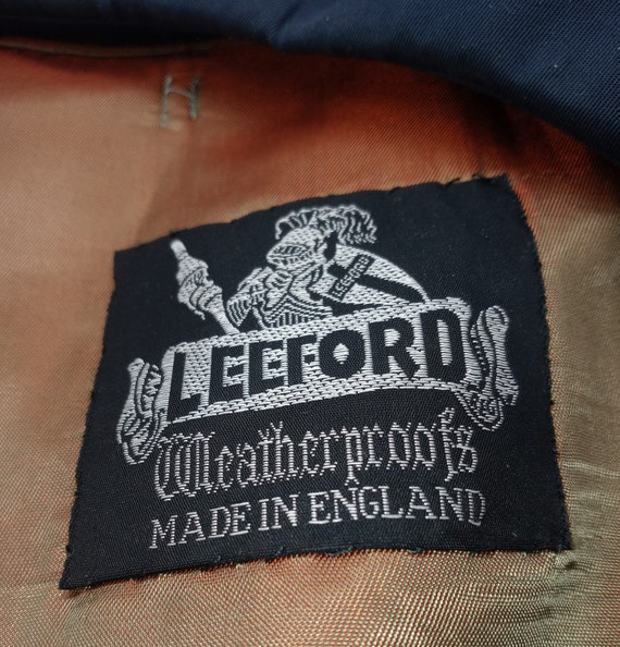 English Trench Coat Size 50 Medium Leeford of Eng… - image 4